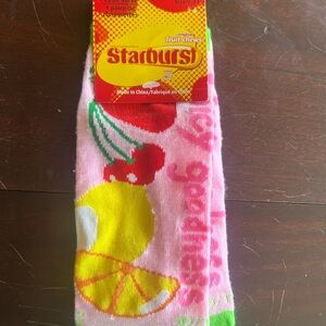 Starburst Pink and Yellow Socks Size 9-11